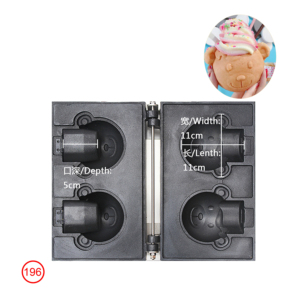Macchina Elettrica Commerciale per Waffle a Forma di Orsetto, Piastra per Coni Waffle - Product Image 1