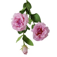 Lisianthus Eustoma Real Touch artificiel fleurs en latex pour la décoration intérieure et extérieure