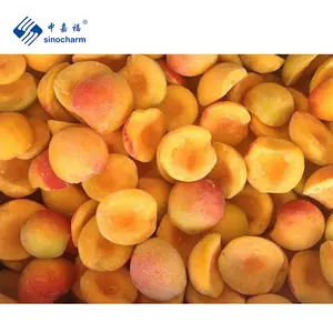 Sinocharm BRC A بالجملة معالجة الفاكهة المجمدة المشمش في نصف IQF المجمدة المشمش