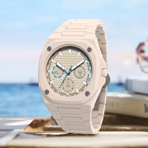 Montre de sport à quartz de luxe pour hommes, avec affichage du calendrier et des aiguilles, chiffres arabes, étanche - Product Image 3