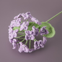 Wol rajutan tangan buket Hydrangea 20 kelopak untuk joyoul upacara pernikahan dekorasi ruang pesta ulang tahun kekasih