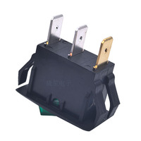 Interrupteur à bascule SPST ON-OFF 16A 250V125VAC 12V24VDC avec lumière verte RL1-511/N-C-2-G/B-P1-G