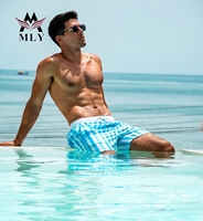 Shorts de Baño MLY para Hombre, Shorts de Surf de Secado Rápido con Forro de Malla, Trajes de Baño Divertidos