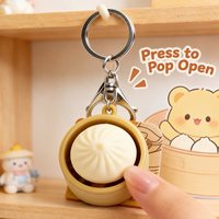 Porte-clés Squishy personnalisé avec logo, jouet anti-stress, jouet sensoriel à presser, vente en gros