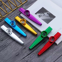 Metal Kazoo Baby Kids Mini Classic Percussion Musical Instruments Toy Kazoos Professional Aluminum Kazoo for Kids and Adult