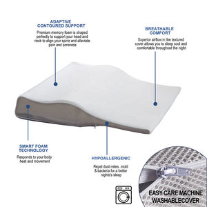 Support universel pour <span class=keywords><strong>cale</strong></span> <span class=keywords><strong>lombaire</strong></span>, oreiller de cou en forme de Triangle à mémoire de forme, lit en mousse - Product Image 2