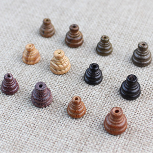 <b>Wood</b> Buddha Heads <b>Pagodas</b> Mixed Shapes For Bracelet Making Chinese Style Jewelry Findings FT001 - Product Image 2