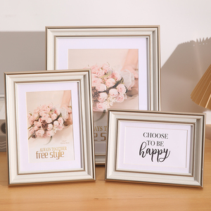 Sang Trọng Vàng Nhựa Khung Ảnh Châu Âu Thiết Kế Đơn Giản Cao Cấp 6 \ "7 \" 8 \ "10 \" 12 \ "Inch Kỳ Nghỉ Wedding <span class=keywords><strong>Photo</strong></span> Frames - Product Image 1