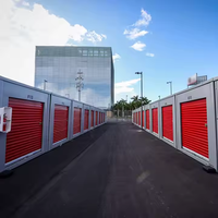 Contenedor de Almacenamiento de Acero Prefabricado Móvil de Diseño Moderno YK de 20 pies, Portátil y Plegable con Puerta Enrollable para Uso en Almacenes