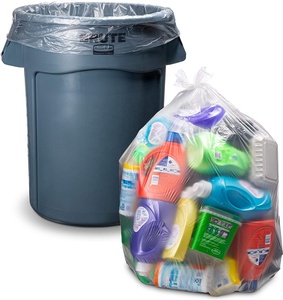 Kangle Custom <b>Plastic</b> Rubbish Bag LDPE PE Drawstring Garbage Bag Heavy Duty Leak Proof Household <b>Kitchen</b> Trash Bag - Product Image 1