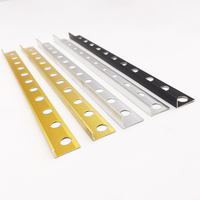 Profilé de finition en aluminium moderne de qualité supérieure, en forme de L, surface polie brillante, durable, imperméable, bande décorative pour appartement