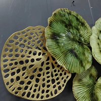 Hiasan dinding bunga ruang tamu besar gantung logam mewah gaya Nordic kustom 167x80cm DDP cepat Dropshipping