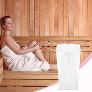 Slip monouso bianco <span class=keywords><strong>con</strong></span> <span class=keywords><strong>elastico</strong></span> in vita per spa e massaggi da donna - Product Image 5