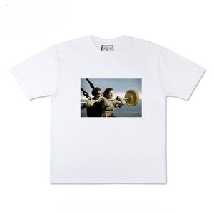 T-shirt rétro à manches <span class=keywords><strong>courtes</strong></span> pour homme, en coton pur, avec imprimé amusant, vente en gros d'usine, idéal pour l'été - Product Image 2