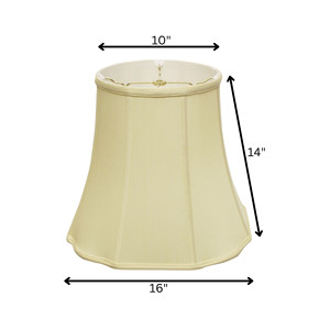 Paralume Monay Shantung bianco antico 16 \ "HMS Premium - Product Image 5