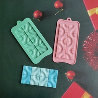 Ganze Block-Silikonform für Schokolade DIY Hausgemachte 3D-Waffel-Bonbonform Eiswürfelform Gelee-Fondant-Kuchendekoration Backzubehör