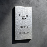 Plaque de porte vintage en laiton martelé, gravée sur mesure, pour hôtel, appartement, numéro de maison