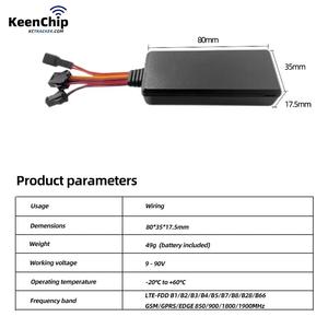 Keenchip Xe Giá Rẻ Theo Dõi Và Động Cơ Cắt Thiết Bị Theo Dõi GPS Thiết Bị Cho Xe Máy 4G 8 Có Dây Mini GPS Tracker - Product Image 3