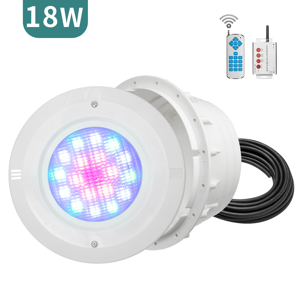 PA56 18x1W High Brightness 316L Stainless Steel 100% Synchronous Control Material LED Swimming Pool Light With Lighting Fixtures