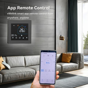 Smart Life 5 + 1 + 1 programable 95V/240V eWelink suelo habitación calefacción LCD pantalla táctil termostato remoto hoteles - Product Image 3