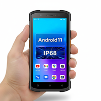 PDA Resistente de 5.5 Pulgadas con Android 11, Escáner de Código de Barras IP68, Colector de Datos para Inventario de Almacén y Logística