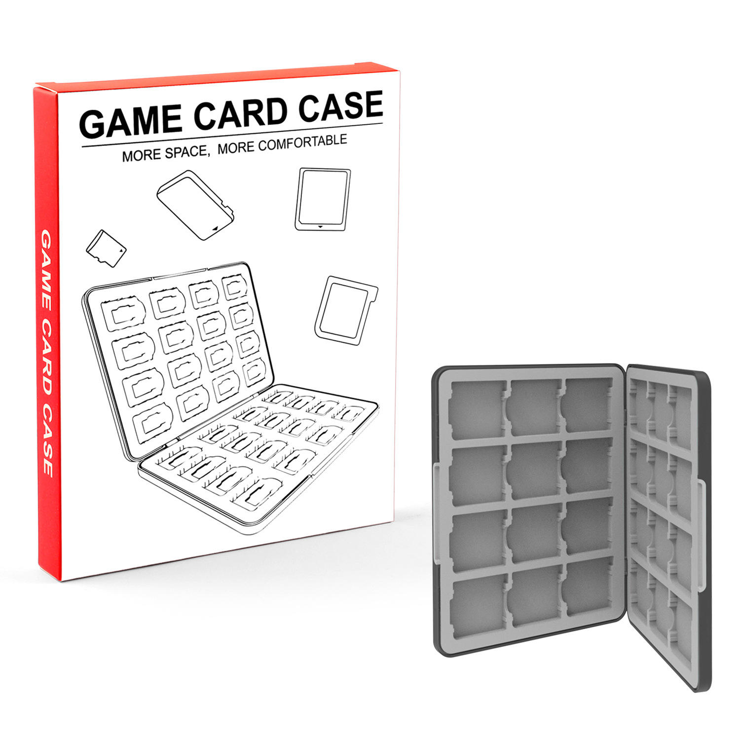 emballage en boîte de couleur noire 24 en 1