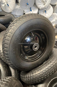 Personnalisable 13 pouces 3.25/3.00-8 jante en métal <span class=keywords><strong>roue</strong></span> en caoutchouc pneumatique <span class=keywords><strong>gonflable</strong></span> pneu rempli d'air roues de brouette pour camions de main - Product Image 6