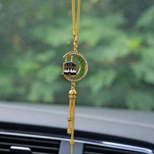 Pendentif en forme de croissant de lune 2026, ornement suspendu, décoration islamique musulmane, accessoires pour le Ramadan, idée <span class=keywords><strong>cadeau</strong></span> pour l'Aïd Moubarak - Product Image 5