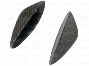 CANARDS DE PARACHOQUES DELANTERO DE FIBRA DE CARBONO ESTILO REVOZ para <span class=keywords><strong>MERCEDES</strong></span> <span class=keywords><strong>BENZ</strong></span> W205 <span class=keywords><strong>C180</strong></span> C200 C260 <span class=keywords><strong>SPORT</strong></span> 2015-2016 - Product Image 5