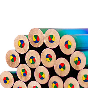 Ensemble de crayons multicolores dégradés arc-en-ciel 4 couleurs pour la peinture des enfants et des bébés - Product Image 3