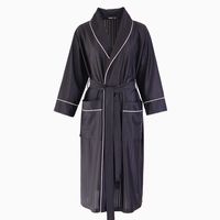 Albornoz de verano cómodo para mujer, diseño fino y fresco con mangas medianas para vacaciones, ropa de dormir de estilo Simple para otoño