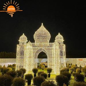 Décoration de Noël extérieure personnalisée illuminée grand château 3D géant motif lumière centre commercial affichage - Product Image 4