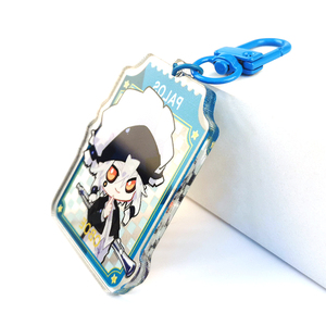 2024 Most Popular High Quality Transparent Colored Acrylic Keychain Good Plastic Material Product