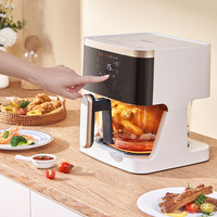 Four multifonctionnel haut de gamme entièrement automatique visualisé pour un usage domestique, grande capacité, minuterie intelligente, friteuse à air