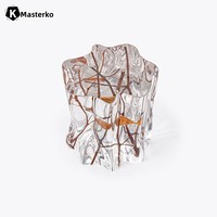 Table basse moderne en plastique réglable, design artistique personnalisé, mobilier de salon