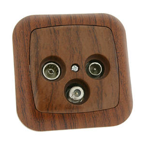 Supporto per antenna TV, radio e satellitare, realizzato in legno, ideale per migliorare la ricezione. - Product Image 1