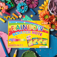 Neue 24 Stück Kinder Scratch Art Graffiti Tagebuch Set Pädagogisches Handwerk Kreative DIY Anpassung mit Papier abdeckung