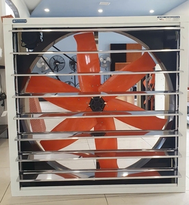 Industrial Exhaust Axial Flow <b>Fan</b> 1380mm 50800m3/h 470 RPM Ball Bearing AC 380V Grey Color <b>Wall</b> <b>Mounted</b> OEM Support - Product Image 1