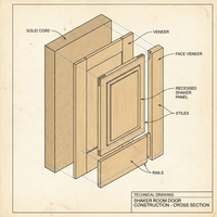 Porte intérieure à âme pleine homologuée CE, insonorisée, avec fonction de fermeture silencieuse, surface finie, pour salle de bain et appartement