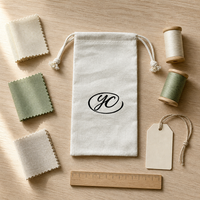 Vente en gros Sac en lin pour téléphone portable avec cordon de serrage Pochette en grains de café en jute avec logo personnalisé 10*21cm de couleur naturelle