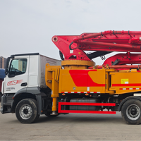 Pompe à béton autoportante Sany 52m d'occasion, châssis Benz 2020 Euro V, superstructure Zoomlion 180-120m/h, diesel 428HP