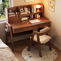 Ensemble de bureau d'étude ergonomique pour enfants en gros d'usine, bureau inclinable bleu avec étagère de rangement pour la chambre des garçons