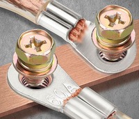 Terminal de crimpado de cobre para cable de alimentación, conector rápido de cobre estañado, 380V, cable de tierra de bajo voltaje, terminal eléctrico ZHILI OT