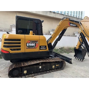 Mini-excavatrice sur chenilles d'occasion SY60C de 6 tonnes, en bon état, faible nombre d'heures de fonctionnement, moteur Isuzu 36,6 kW 4JG1 - Product Image 1