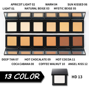 Nhỏ gọn không thấm nước 14 màu sắc tối da đầy đủ bảo hiểm khoáng matte mặt trang điểm nhãn hiệu riêng ép tạo nên bột nền tảng - Product Image 2