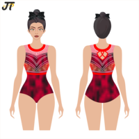 Vente en gros de justaucorps de gymnastique rythmique personnalisés, style artistique de fêtes, pour enfants et filles, vêtements d'entraînement de gymnastique assortis