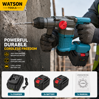 Kit Bor Rotary Tanpa Kabel dengan 2 Baterai, Charger, dan Manual untuk Grosir B2B