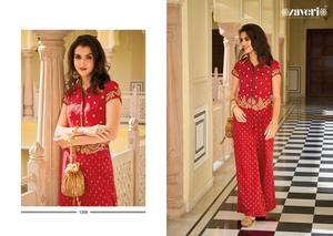 รับประกันคุณภาพที่ดีที่สุด! ชุดผ้าไหมคอปกอร์ดสไตล์ใหม่ชุดเสื้อแขนสั้นปักลายแฟนซีเสื้อผ้าอินเดียและปากีสถาน - Product Image 4