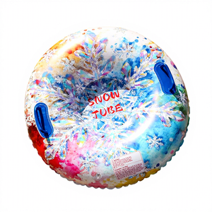 حلقة تزلج قابلة للنفخ صديقة للبيئة من مادة PVC، قابلة للطي، آمنة، سميكة، مقاومة للبرد، للبالغين، للاستخدام الخارجي في الثلج - Product Image 1