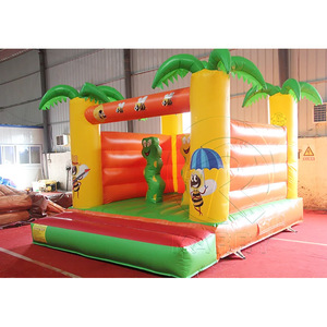 Château gonflable commercial sur <span class=keywords><strong>le</strong></span> thème des abeilles et des palmiers tropicaux, pour enfants, idéal pour les jardins et les jungles - Product Image 2